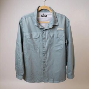Habit Fishing Shirt‎ Vented Long Sleeve Button Up Outdoor Shirt L